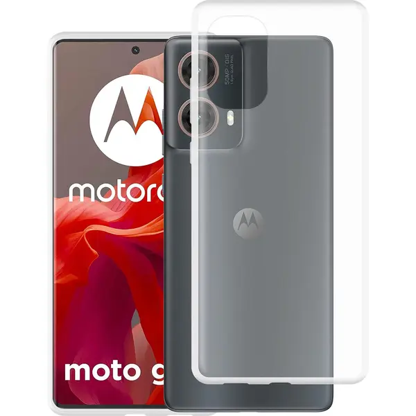 Cazy Hoesje Geschikt Voor Motorola Moto G85 Hoesje Siliconen - Flexibele Case - Transparant thumbnail