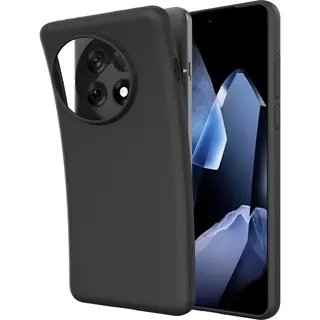 Cazy Hoesje Geschikt Voor OnePlus 13 Hoesje Siliconen - Flexibele Case - Zwart