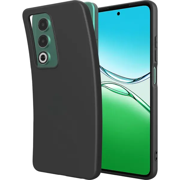 Cazy Hoesje Geschikt Voor Oppo A5 (5G) Hoesje Siliconen - Flexibele Case - Zwart thumbnail