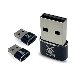 Dutch Quality® Usb-A Naar Usb-C Adapter (3-pack) - Universele Converter Hub - Set Van 3 Stuks