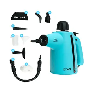 Kymo Handstoomreiniger Plus - Reinigingsmachine - Stoomapparaat Vloer/Bank/Badkamer/Keuken - Handstomer - Stoomreiniger Badkamer - Vlekkenreiniger -