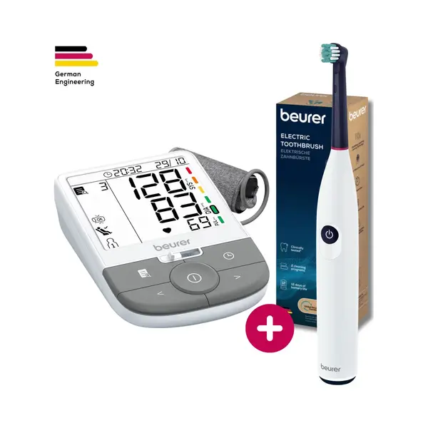 Beurer Bm 53 Bloeddrukmeter Bovenarm – Aanbevolen Door De Nederlandse Hartstichting + Elektrische Tandenborstel Bundel thumbnail