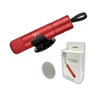 Mci® - Veiligheidshamer - Noodhamer - 2 In 1 Safety Hammer & Gordelsnijder - Inclusief Testglas & Zelfklevende Houder - Rood