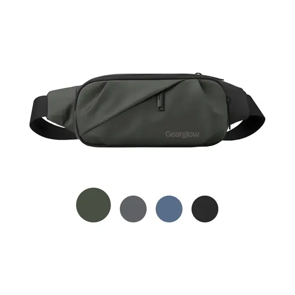 GearGlow® Heuptas - Unisex - Waterdicht - Groen - Ook Draagbaar Als Crossbody Tas thumbnail