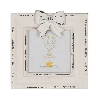 Clayre & Eef Fotolijst 10x10 Cm Wit Mdf