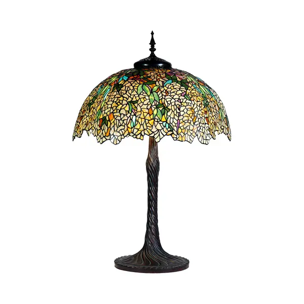 Lumilamp Tiffany Tafellamp Ø 56x83 Cm Geel Glas thumbnail