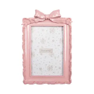 Clayre & Eef Fotolijst 10x15 Cm Roze Kunststof