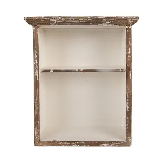 Clayre & Eef Wandkast 36x15x43 Cm Bruin Hout