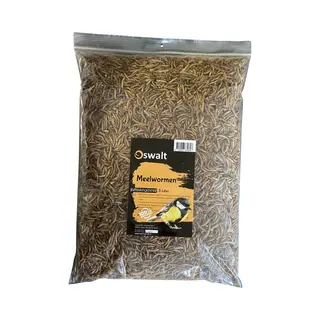 Oswalt Buitenvogelvoer - Meelwormen - Gedroogd - 5 Liter