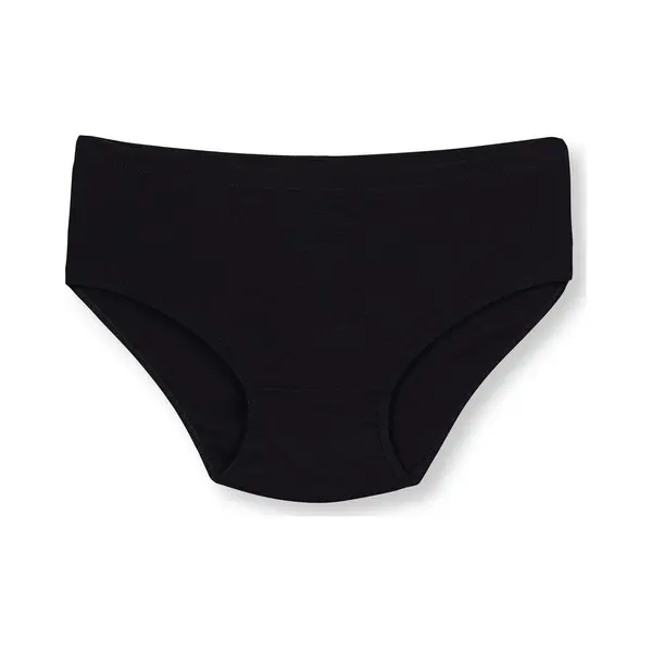 Marly Moon'S Ribana - Hoge Taille Slips - 100% Katoen Ribstof - Dames Ondergoed - Dames Onderbroeken - Lingerie - Xl - Zwart - 5 Stuk thumbnail