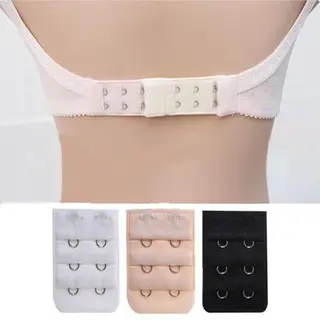 *** 3 Bh Verlengstukken - 2 Haaks Beige Zwart En Wit - Beha Verlenger - Zwangerschap - Van Heble® ***