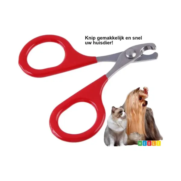 ***Huisdier Nagel Knipper -Kattenschaartje - Katten Honden Nagels - Rood - 8 Cm - Nagelknipper - Nagelschaar - Dierennagels - Huisdieren - Van Heble® thumbnail