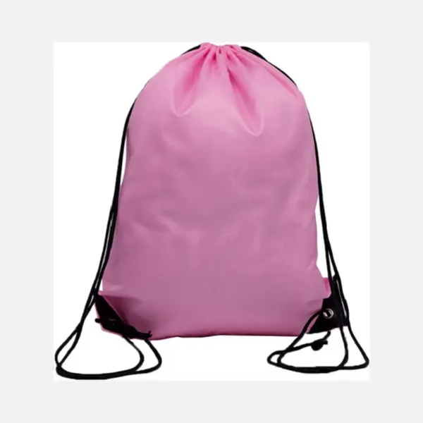 *** Gymtas Met Rijgkoord 12 Liter - Licht Roze - Zwemtasje - Van Heble® *** thumbnail