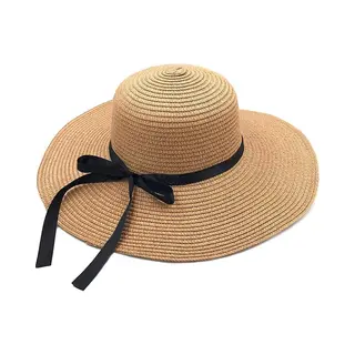 Rambux® - Zonnehoed Dames - Kaki - Rieten Strandhoed - Strohoed Uv Werend - Hoed Verstelbaar & Vouwbaar - 55-58 Cm