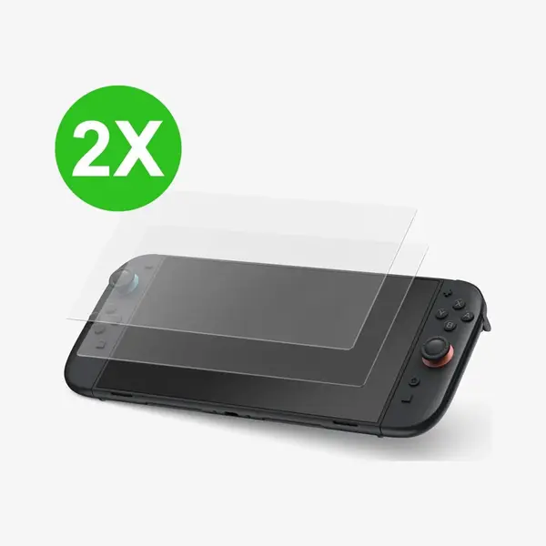 Fonu.nl Fonu Screenprotector - Geschikt Voor Nintendo Switch 2 - Ultrabright Glas - 2 Stuks thumbnail