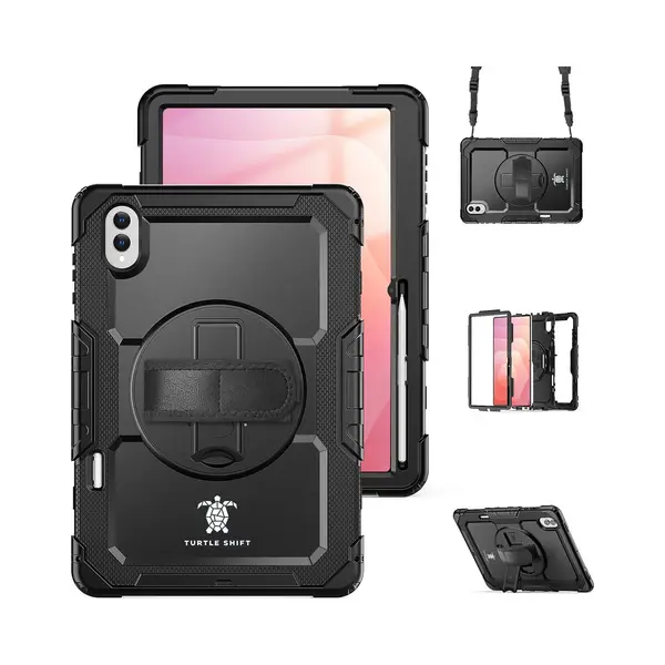 Turtle Shift Hoes - Geschikt Voor Samsung Galaxy Tab S11 Ultra 14.6 Inch - Hoes Met Screenprotector En Schouderriem - Shockproof - Met Standaard - thumbnail