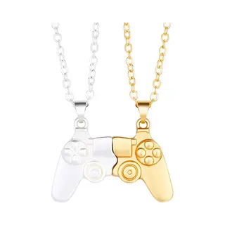 Bixorp Friends Bff Ketting Voor 2 Met Controller Goud/Zilver - Vriendschaps Cadeau