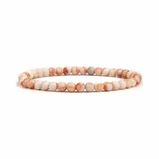 Bixorp Gems Rode Netwerk Jaspis Edelsteen Armband 4mm - Edelstenen Kralenarmband - Spiritueel Cadeau - 18cm