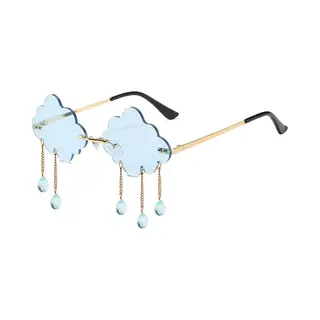 Wolken Partybril - Festival Bril - Rave Bril - Glasses - Blauw
