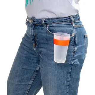 Hold Ub 2.0 - Bekerhouder Festival - Cupholder - Cupkeeper - Koningsdag - Elastische Band - Oranje