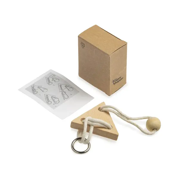 Happy Shopper Puzzel - Houten Speelgoed - Breinbreker - Breinbrekers Voor Volwassenen - Denkspel - Driehoek - Hout thumbnail