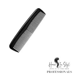 Haar In Stijl® | Zwarte Pocket Kam | 12 Bij 2.5 Cm | Fijn En Grof | Pocket Comb Klein Kam Handtas Kam