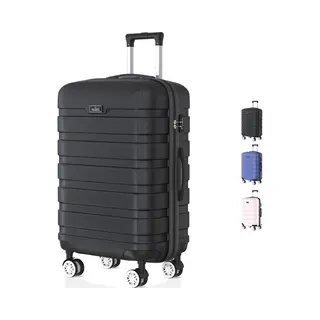 V Voyagoux Voyagoux Grote Koffer – Harde Koffer, Koffer Met Tsa-slot, 4 X 360 Graden Wiel, Koffer Robuust En Licht, Zwart., Handbagage