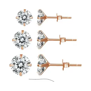 Oorbellen Set 3 Paar | Sieraden Rose | 925 Sterling Zilver | Vrouwen | Romystones