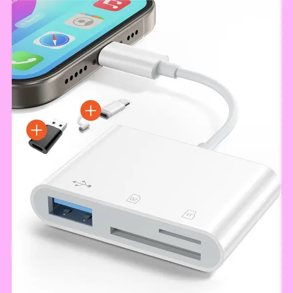Skoov Sd Kaartlezer - Usb-C En Usb 3.0 - Tot 5 Gbps - Wit thumbnail