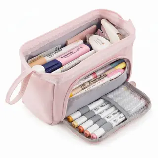 Etui Xl - Pennenzak - Roze - Pennenetui - Voor School - Grote - Trousse Scolaire - Voor Meisjes, Jongens En Volwassenen - Diydash