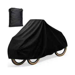 Luft Bakfietshoes - Regenhoes Bakfiets Cover - 100% Waterdicht - Zwart