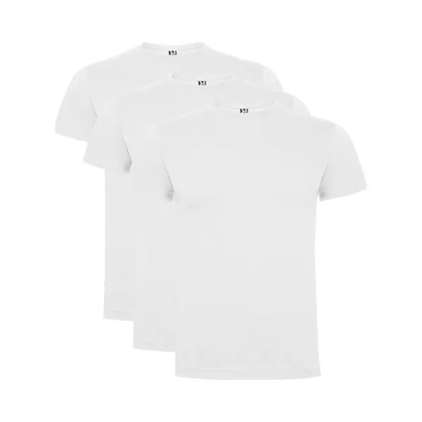 3 Pack Roly Atomic Basic T-Shirt 100% Biologisch Katoen Ronde Hals Wit Maat L thumbnail