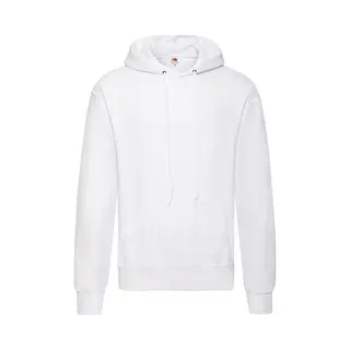 Fruit Of The Loom Hoodie / Capuchon Sweater Wit Voor Volwassenen - Classic Hooded Sweat - Hoodie - Maat L