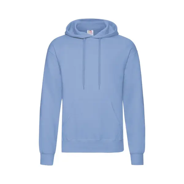 Fruit Of The Loom Hoodie / Capuchon Sweater Azure Blauw Voor Volwassenen - Classic Hooded Sweat - Hoodie - Maat L thumbnail