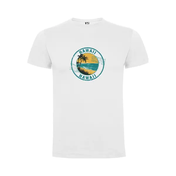 Wit Wanna Have T-shirt Voor De Echter Amerika Liefhebber Poststamp / Poststempel Usa Amerikaanse Staat Hawaii Print Full Color Maat Xl thumbnail