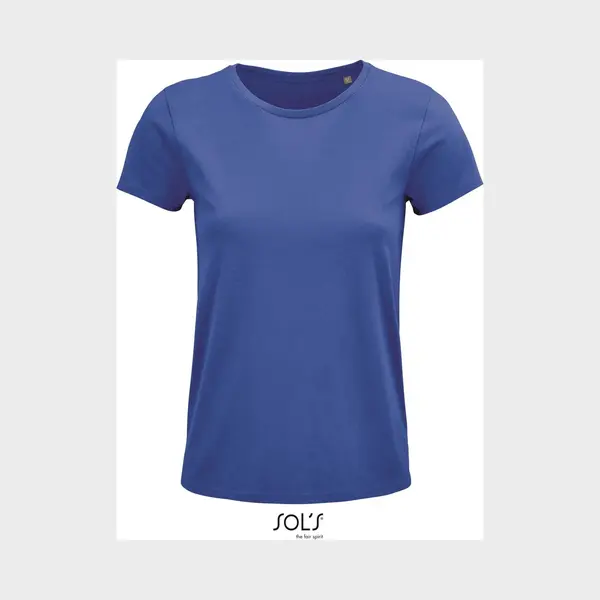 Sol'S - Crusader T-shirt Dames - Blauw - 100% Biologisch Katoen - Xxl thumbnail