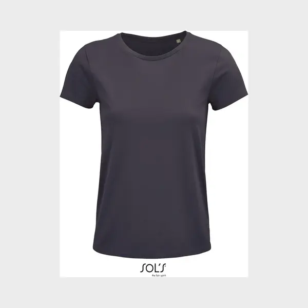Sol'S - Crusader T-shirt Dames - Donkergrijs - 100% Biologisch Katoen - L thumbnail