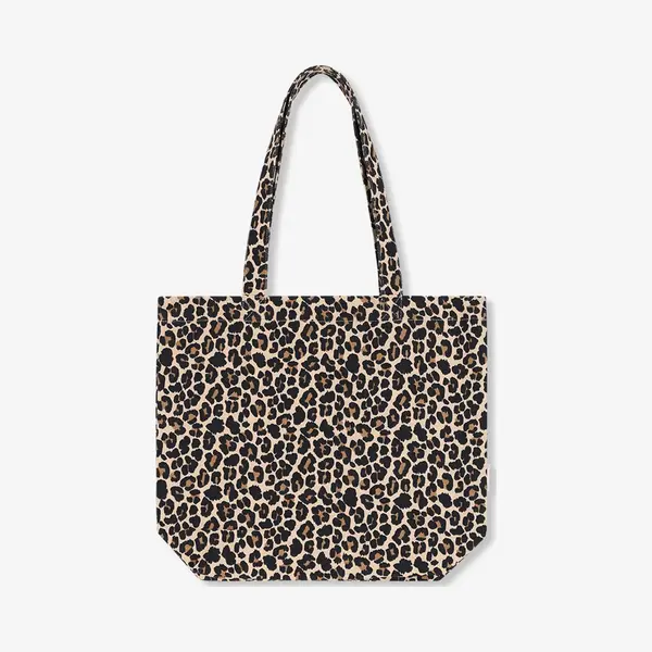 Sissy-Boy - Bruine Canvas Shopper Met Leopard Print thumbnail