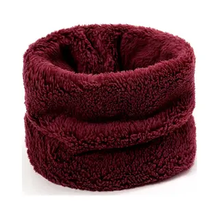 Teddy / Fleece Nekwarmer - Colsjaal | Bordeauxrood | Polyester | One Size | Fashion Favorite