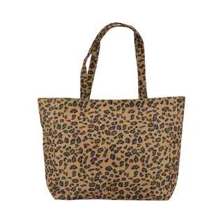 Shopper Leopard - Bruin | 57 X 37 X 17 Cm | Canvas | Schoudertas/Luiertas | Fashion Favorite