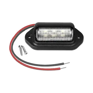 Led Kentekenplaat Verlichting - 3W 500lm 12-24V - Zwart