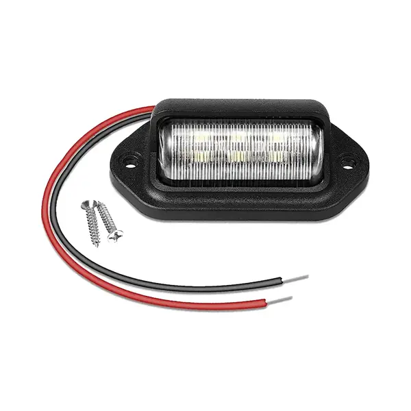 Led Kentekenplaat Verlichting - 3W 500lm 12-24V - Zwart thumbnail