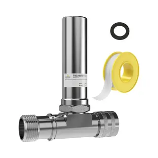Tool Meister WSD18 - Waterslagdemper 1/2 - T-stuk En Afdichtingstape - Verchroomd