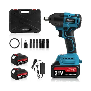 Vesto® Vesto-DBL11 - Accu Slagmoersleutel - 21V 600Nm Incl. 2 Accu's En Koffer (2 Stuks)