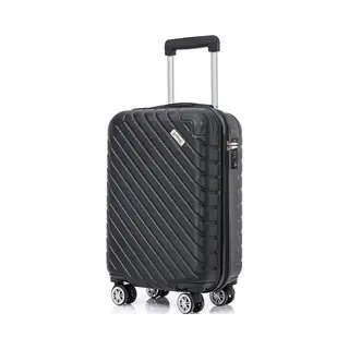 Goliving - Handgepäckkoffer Mit Rollen - Trolley - Leichtgewicht - Tsa-Schloss - Gepolsterter Innenraum - 38 Liter - 55 X 35 X 23 Cm - Schwarz