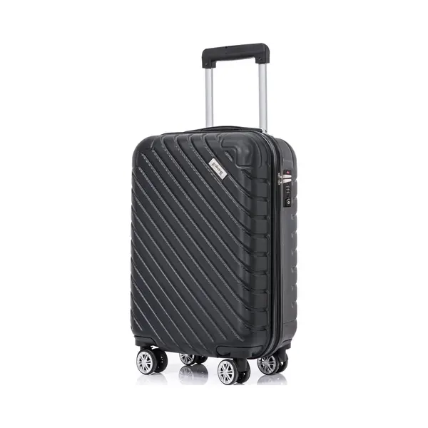 Goliving - Handgepäckkoffer Mit Rollen - Trolley - Leichtgewicht - Tsa-Schloss - Gepolsterter Innenraum - 38 Liter - 55 X 35 X 23 Cm - Schwarz thumbnail