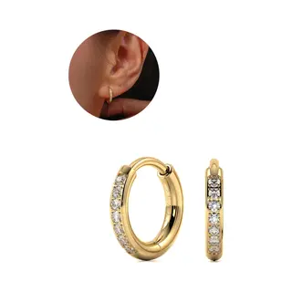 Semyco Oorbellen Dames – Oorringen 12 Mm (extra Klein) – Goudkleurig - Waterproof – Luxe Verpakt - Nova
