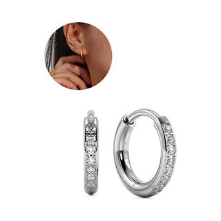 Semyco Oorbellen Dames – Oorringen 12 Mm (extra Klein) – Zilverkleurig - Waterproof – Luxe Verpakt - Nova