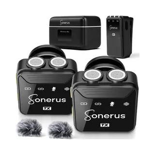 Sonerus Pro - Lavalier - Draadloze Microfoon - 2 Stuks - Geschikt Voor Alle Smartphones, Camera & Laptop - Microfoons - Plug & Play - Incl. 2