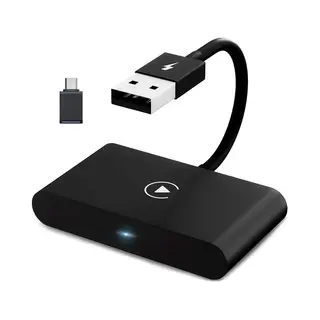 CarMe Luxe Carplay Dongle - Wireless Carplay - Schwarz - Nur Mit Integriertem Apple CarPlay Und IPhone Verwenden - Verbessertes Modell